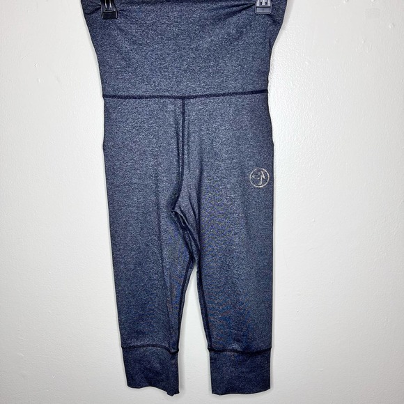 Zumba Fitness Capri Leggings XS Heather Black High Waist Cropped Pull On Active - Picture 7 of 7